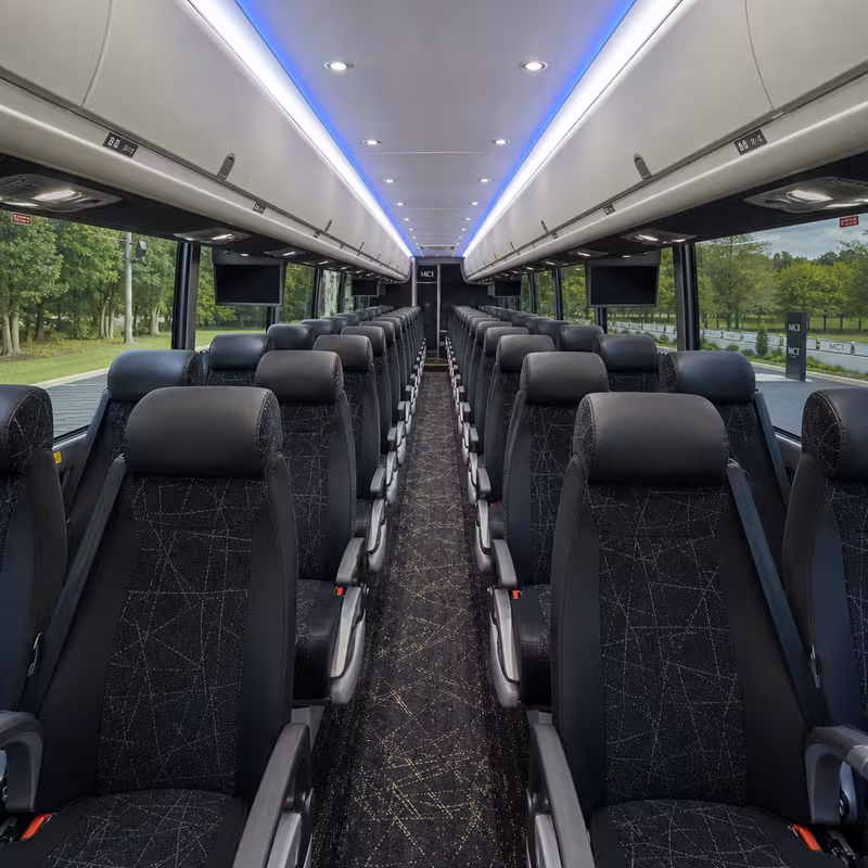 40-56 Passenger Charter Bus Interior