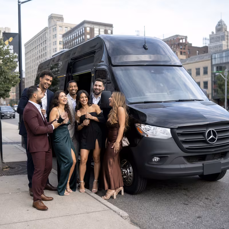 Newark Bachelor & Bachelorette Transportation fleet vehicle
