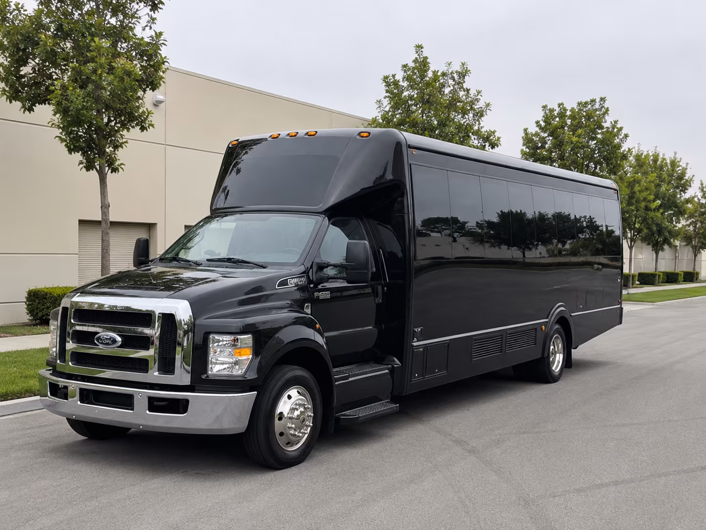 Interior of a party bus rental serving Newark