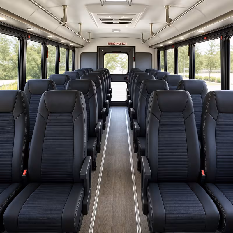 15-35 Passenger Minibus Interior