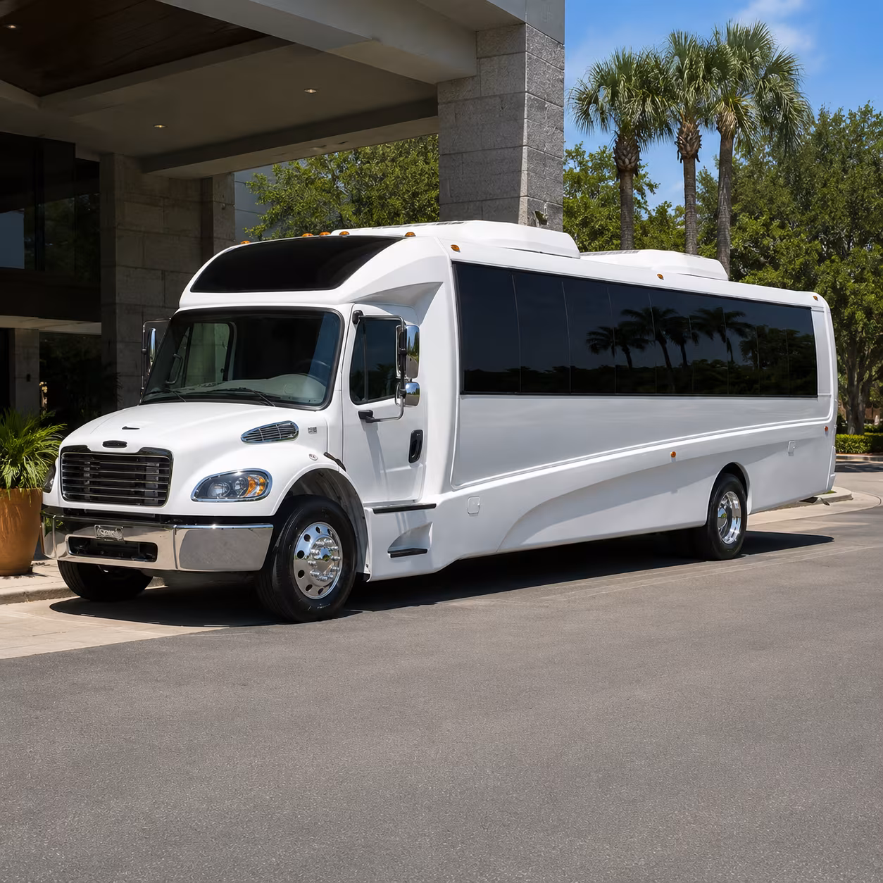 Newark Airport Shuttle & Transportation party bus interior