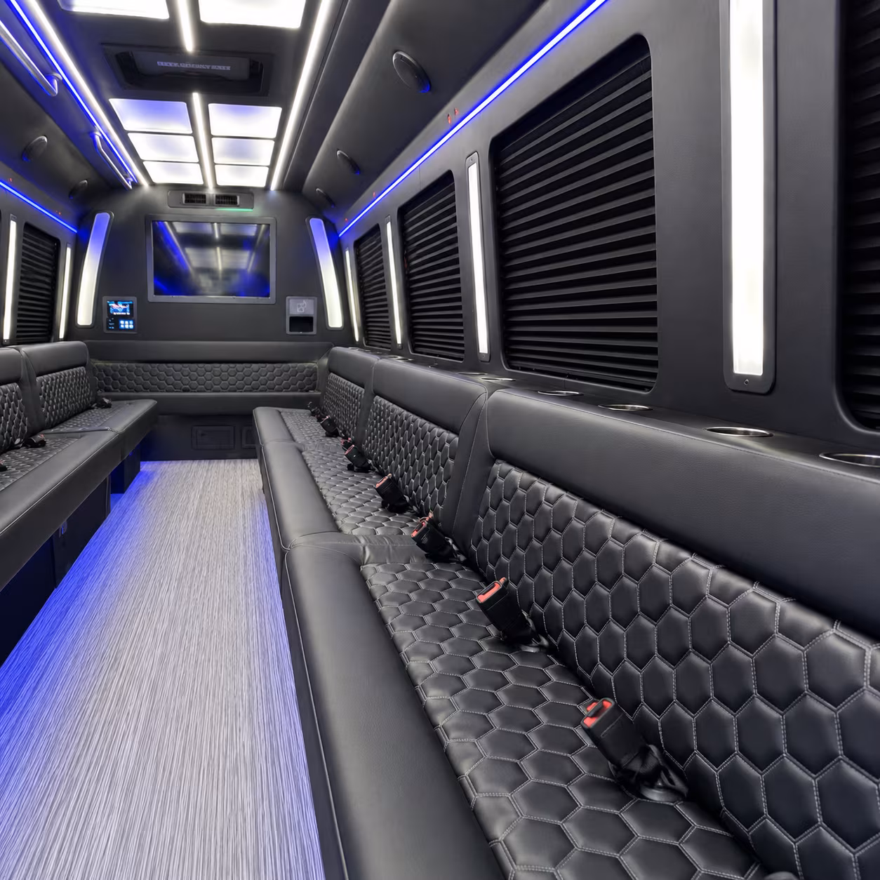 Newark Bachelor & Bachelorette Transportation party bus exterior