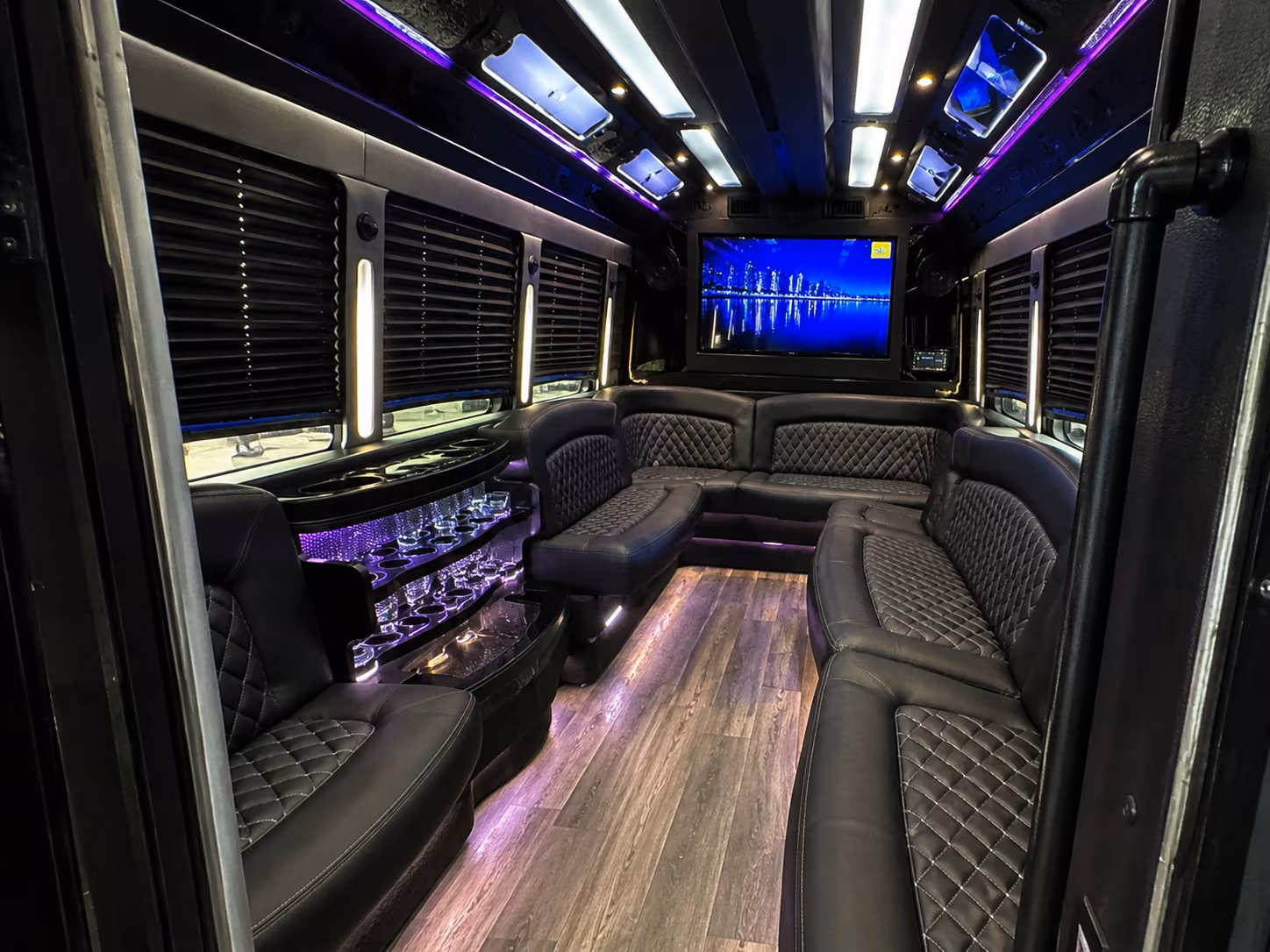 Newark Bachelor & Bachelorette Transportation party bus exterior