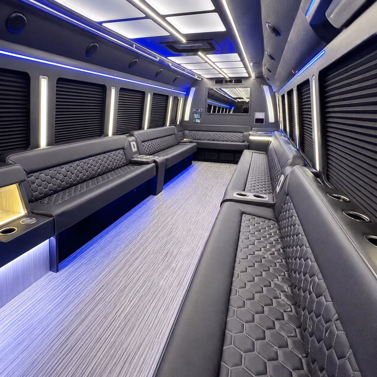 Newark Concert & Music Festival Transportation party bus exterior