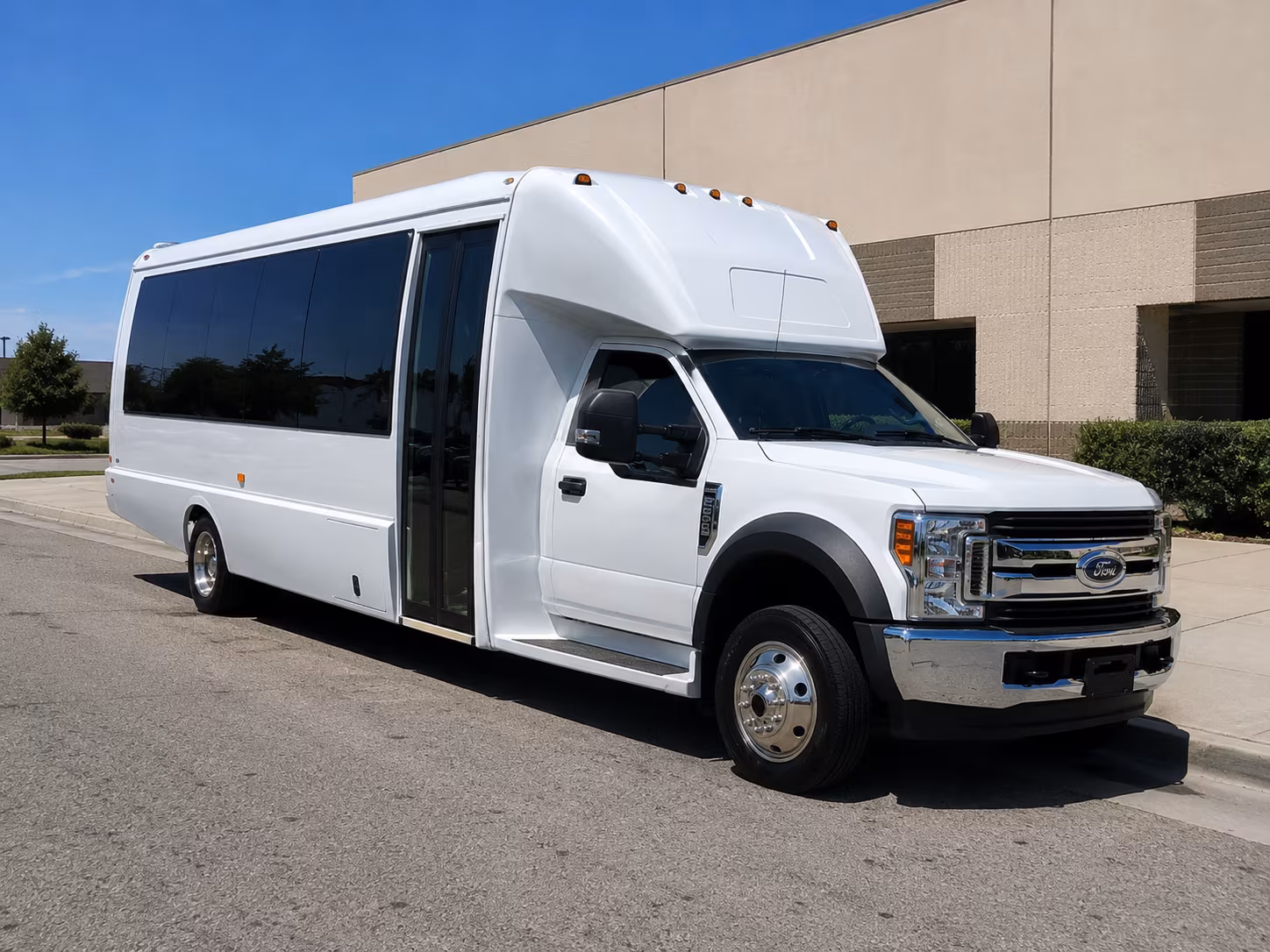 Newark Corporate Transportation party bus exterior