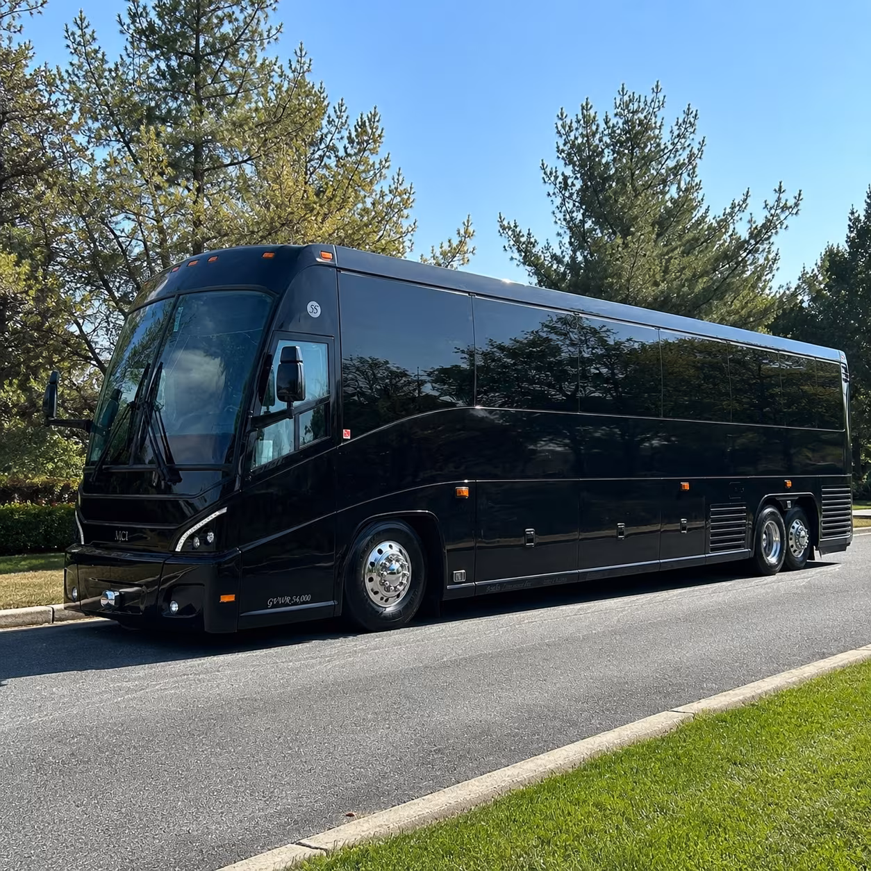 Newark Corporate Transportation party bus exterior