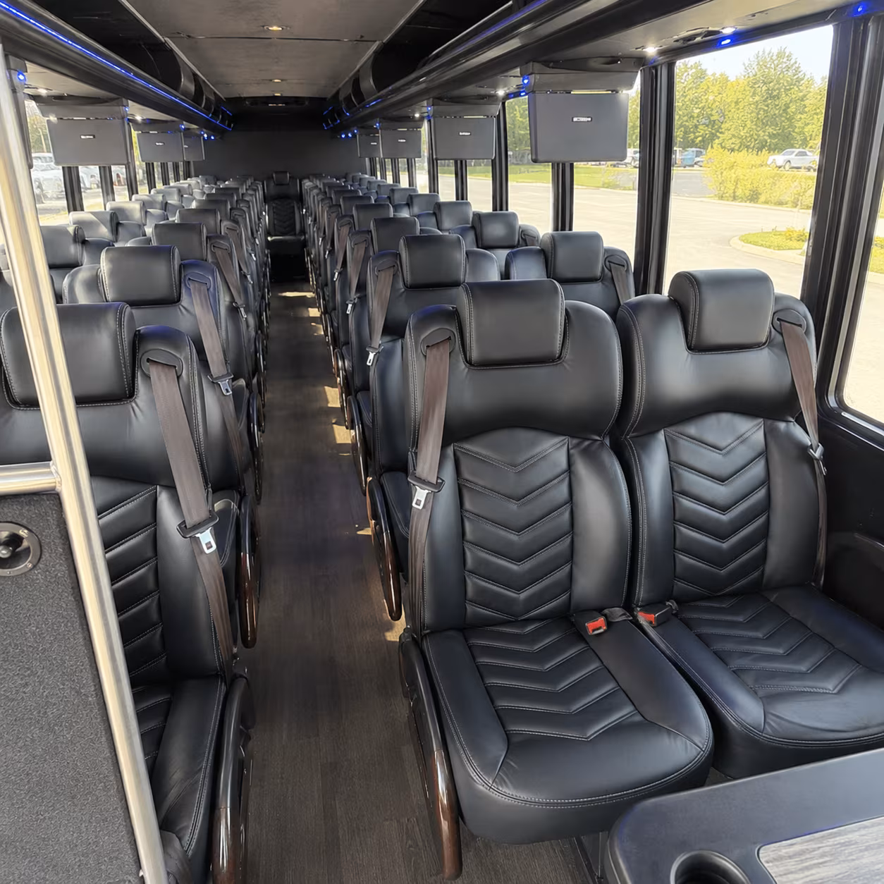 Newark Corporate Transportation party bus exterior