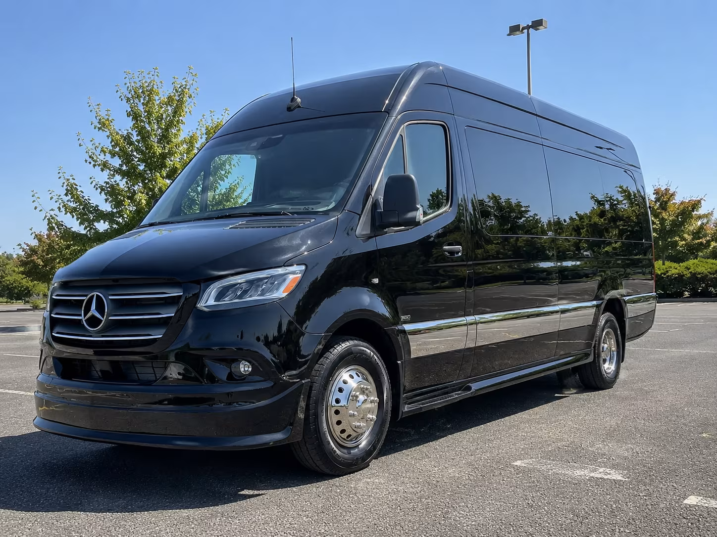 Newark Corporate Transportation party bus exterior