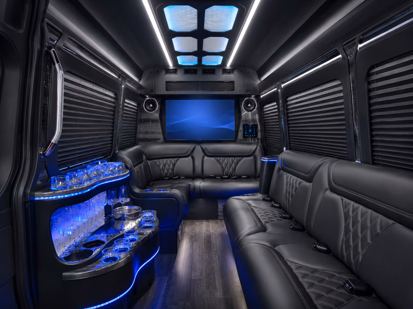 Newark Corporate Transportation party bus interior