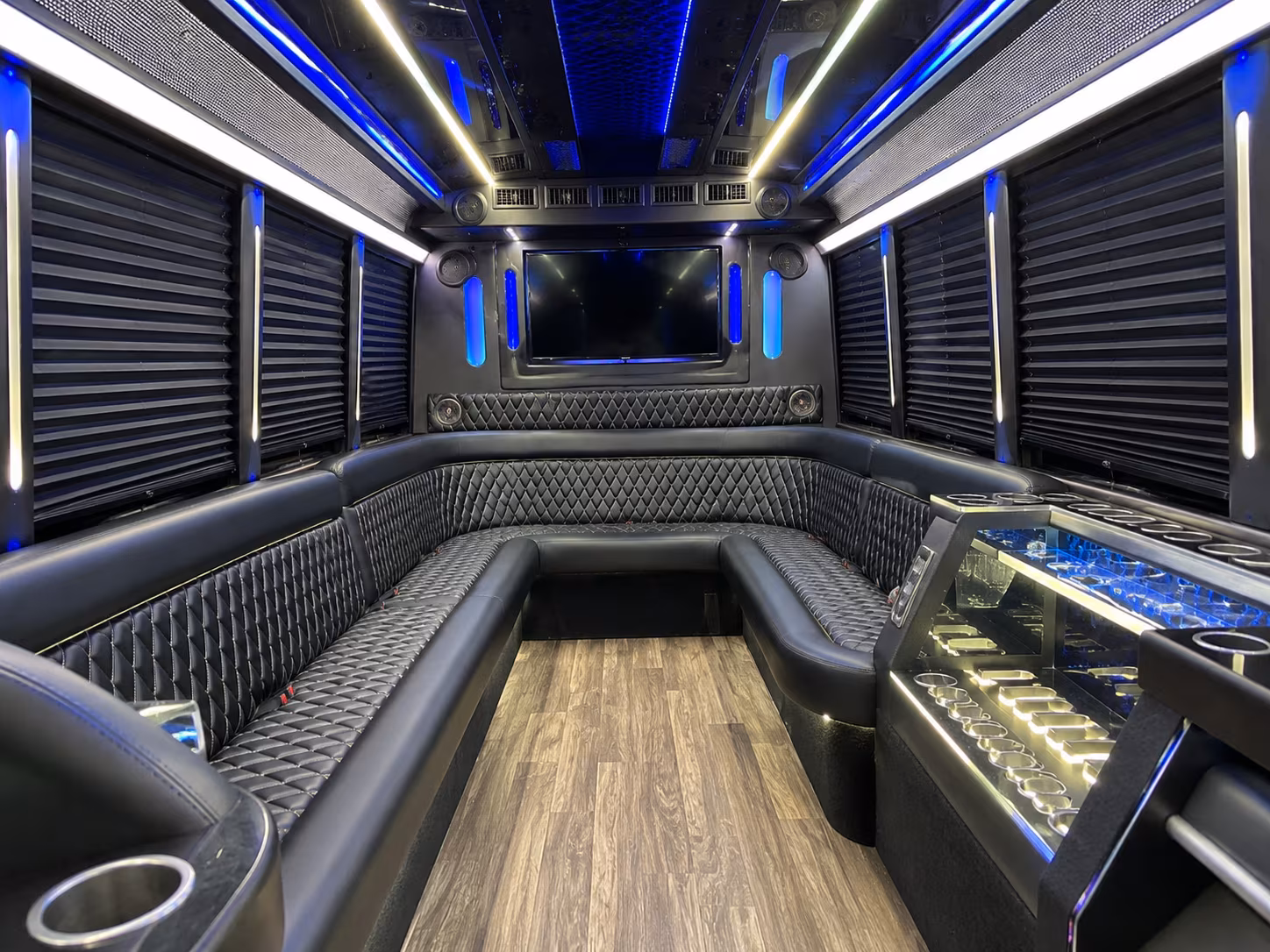 Newark Prom & Homecoming Transportation party bus exterior