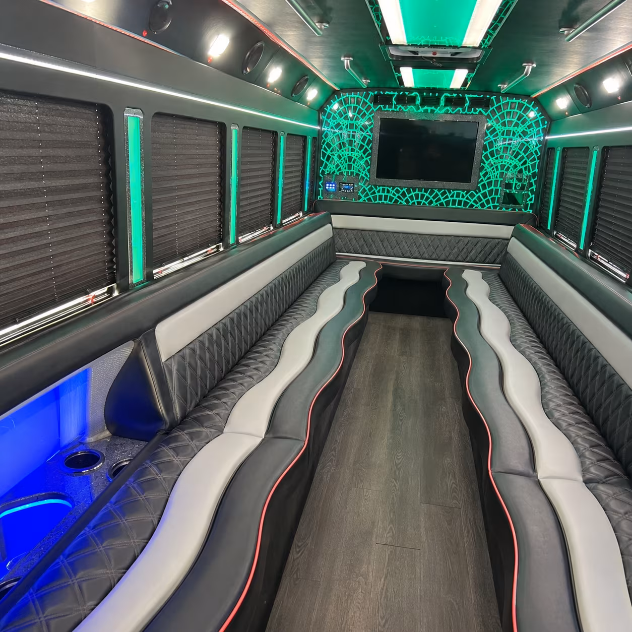 Newark Prom & Homecoming Transportation party bus exterior