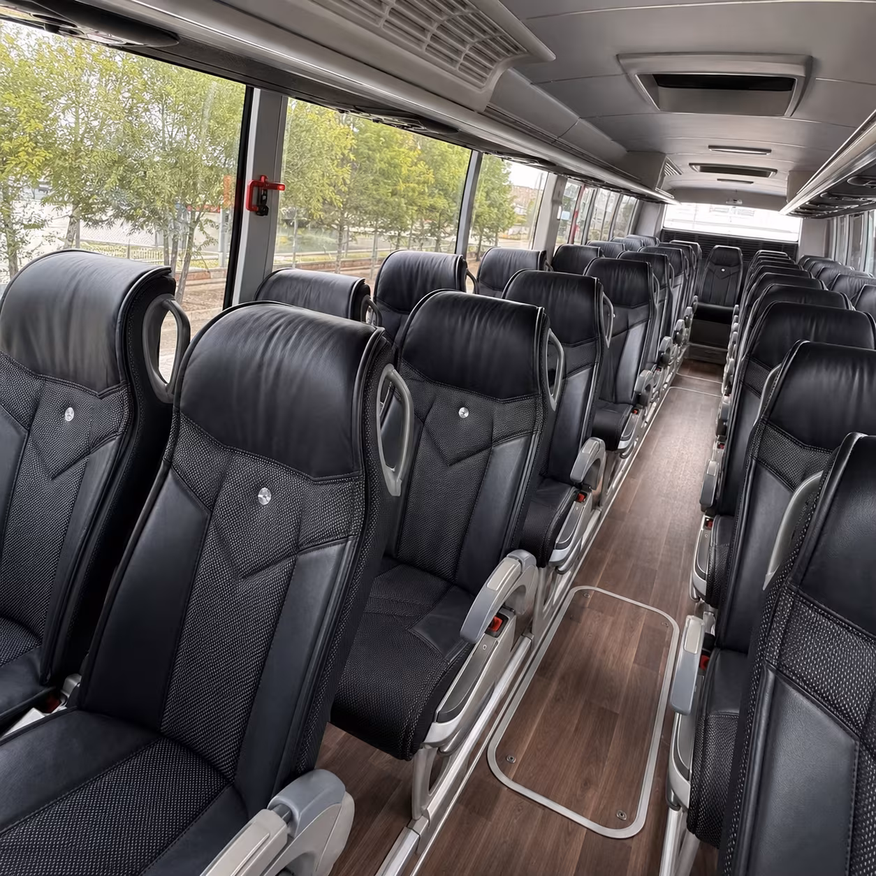 Newark School Event Transportation party bus exterior