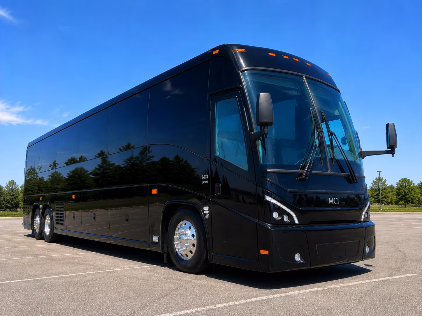 Newark School Event Transportation party bus exterior