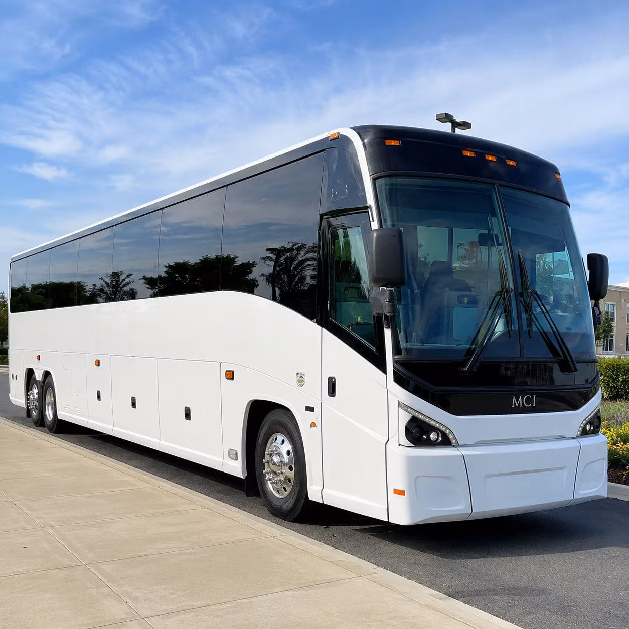 Newark School Event Transportation party bus exterior