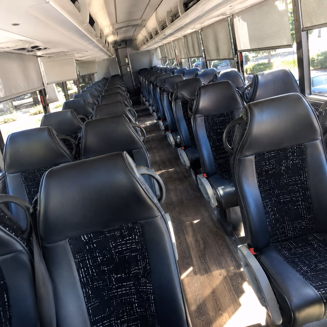 Newark School Event Transportation party bus exterior