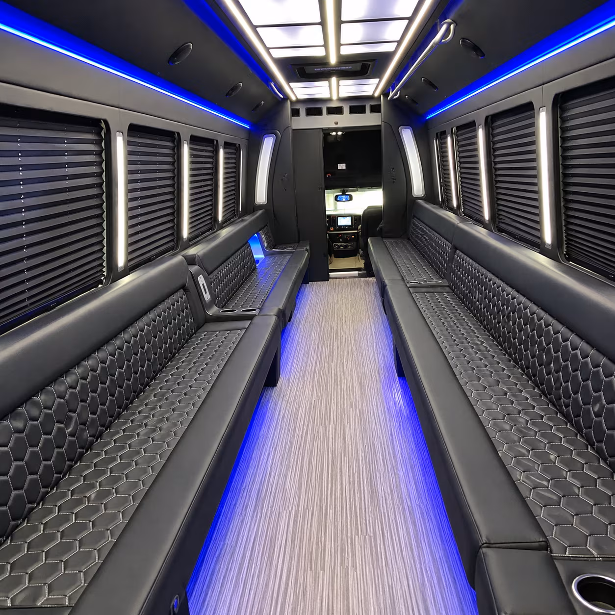 Newark Sporting Event Transportation party bus exterior