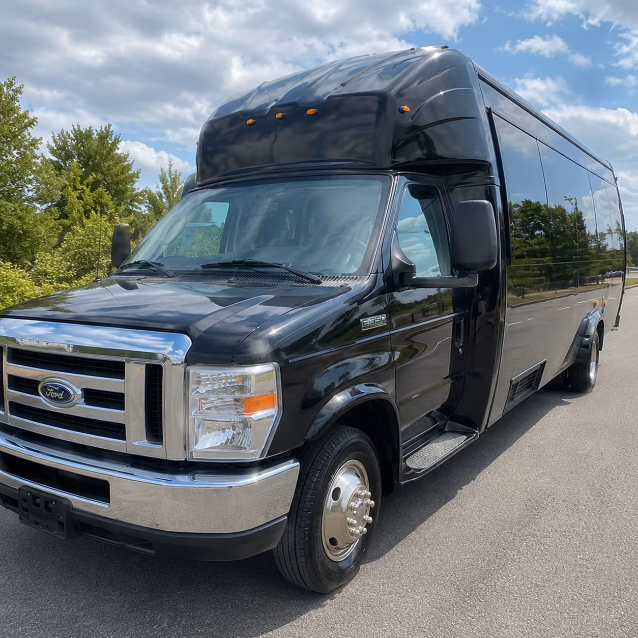 Newark Sporting Event Transportation party bus exterior