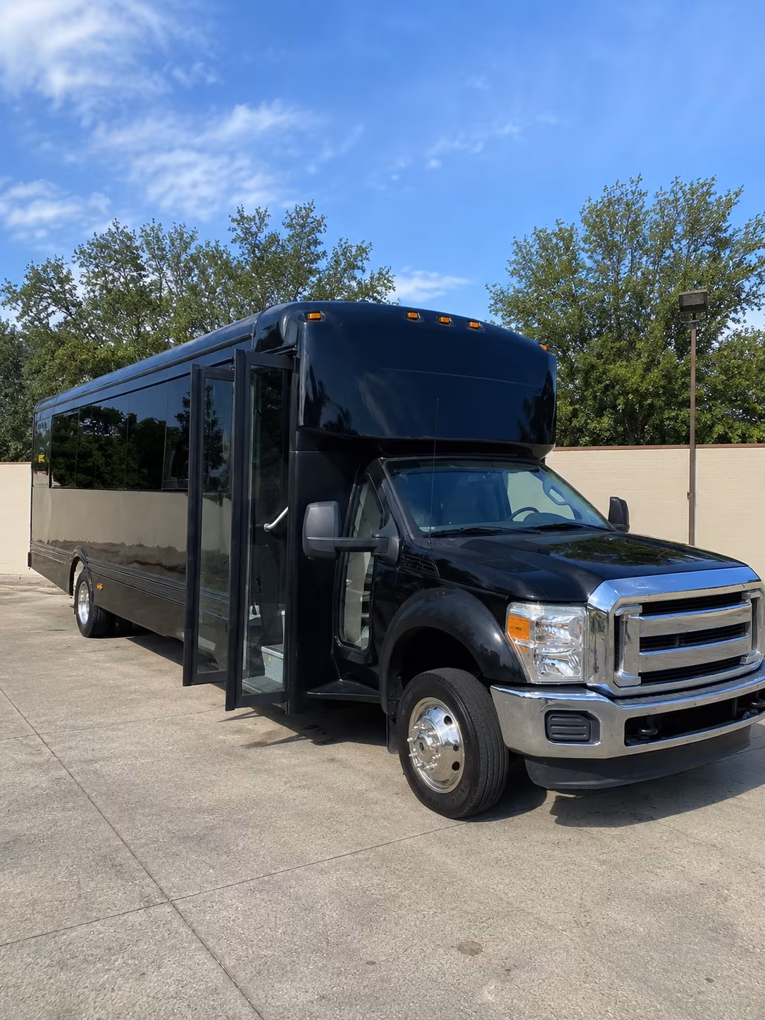 Newark Wedding Transportation party bus exterior