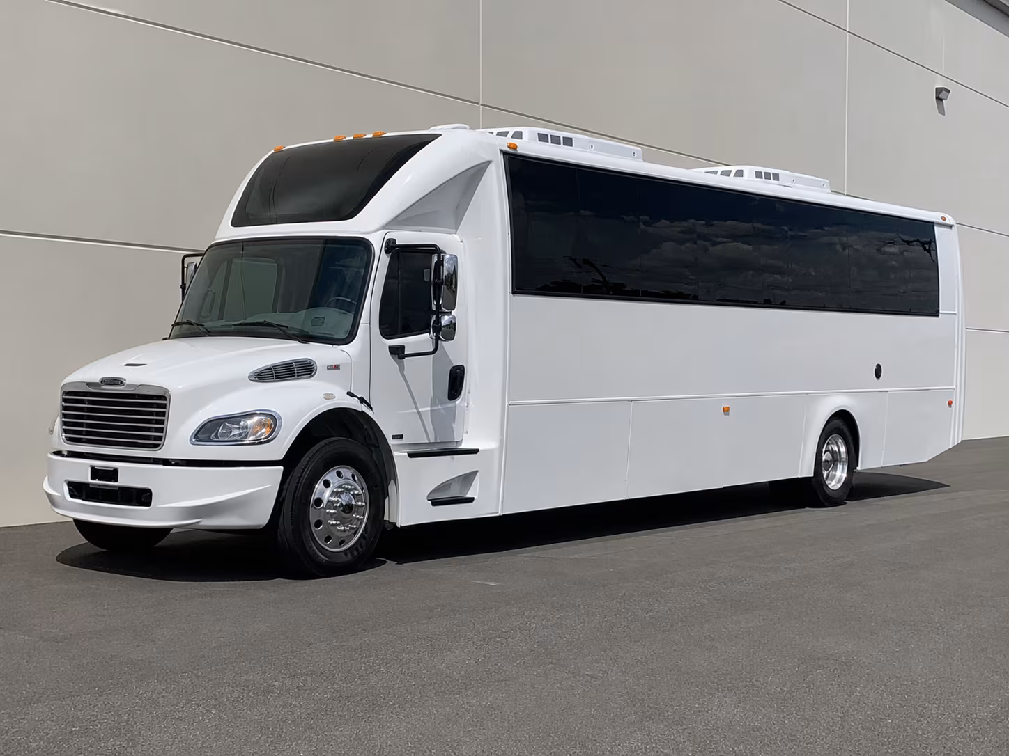 Newark Wedding Transportation party bus exterior