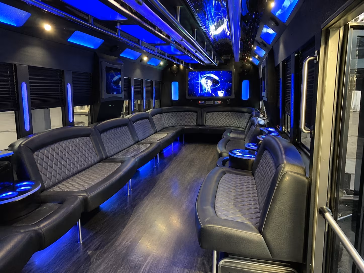 Newark Wedding Transportation party bus exterior