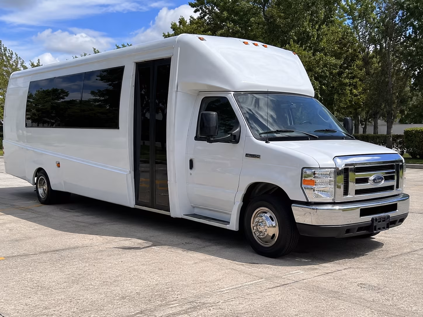Newark Wedding Transportation party bus exterior