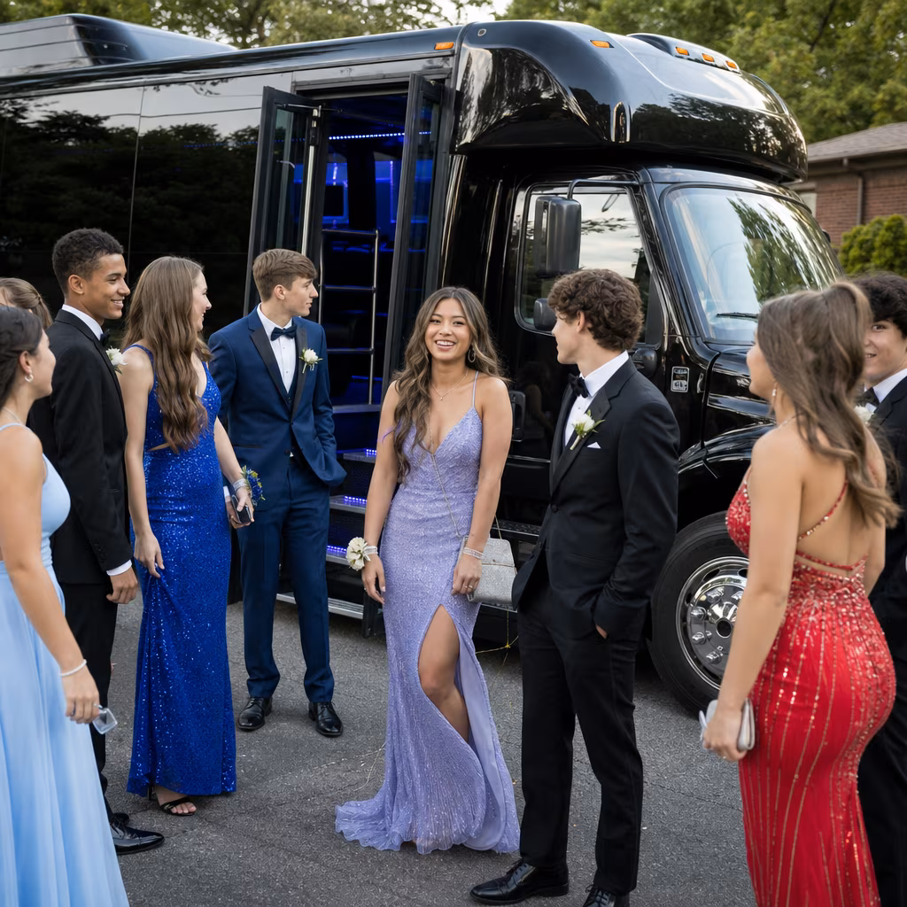 Newark Prom Party Bus Rental