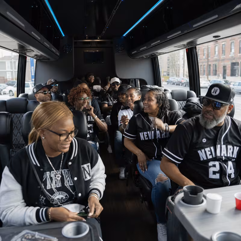 Newark Sporting Event Transportation fleet vehicle